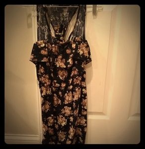 Black flowery dress